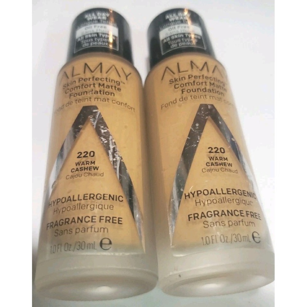 ALMAY Skin Perfecting Comfort Matte Foundation 220 Warm Cashew All Day Wear Oil